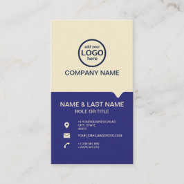 De moderne Professionele 2 kleuren voegen uw logo  Visitekaartje