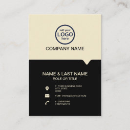 De moderne Professionele 2 kleuren voegen uw logo  Visitekaartje