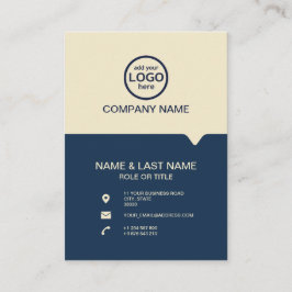 De moderne Professionele 2 kleuren voegen uw logo  Visitekaartje