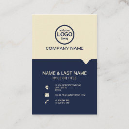 De moderne Professionele 2 kleuren voegen uw logo  Visitekaartje