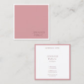 De moderne Professionele Eenvoudige Sjabloon van h Vierkante Visitekaartje (Voorkant / Achterkant)