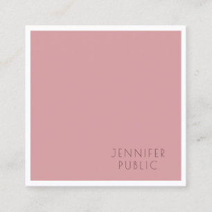 De moderne Professionele Eenvoudige Sjabloon van h Vierkante Visitekaartje