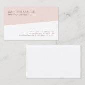 De moderne Professionele Minimalistische Sjabloon  Visitekaartje (Voorkant / Achterkant)