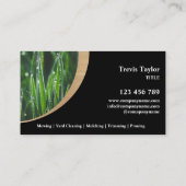 De moderne professionele werf Busin voor landschap Visitekaartje (Achterkant)