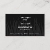 De moderne professionele werf Busin voor landschap Visitekaartje (Achterkant)