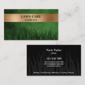 De moderne professionele werf Busin voor landschap Visitekaartje (Voorkant / Achterkant)