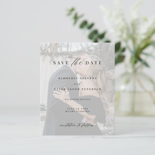 De moderne QR CODE van de begroting fotobruiloft s (Staand voorkant)