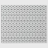 De moderne Retro zwart-wit midden-eeuwse moderne Cadeaupapier (Vlak)