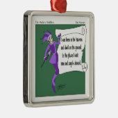 De moderne Riddlers sneeuwdraaien Metalen Ornament (Rechts)