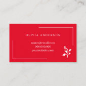 De moderne Rode manuscriptorde bedankt u Visitekaartje (Achterkant)