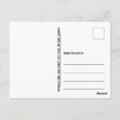 De moderne Rode Papiervlek Blauwgroen sparen de Da Briefkaart (Achterkant)