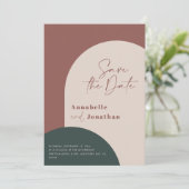 de moderne roestgroene roestlaag slaat de datum op kaart (Staand voorkant)