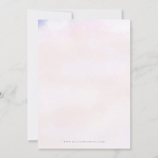 de moderne romantische zonsondergang redt de datum kaart (Achterkant)