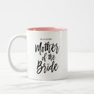 De moderne Roos van het Manuscript van de BorstelH Tweekleurige Koffiemok