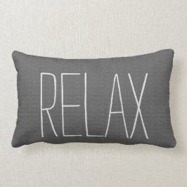 De moderne rustieke donkergrijze jute ontspant kussen