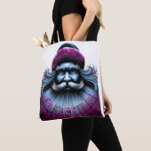 De moderne Santa Shoulder Canvas tas (Dichtbij)