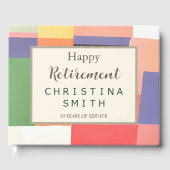 De moderne Schattigee Levendige Partij van de Kleu Gastenboek (Voorkant)