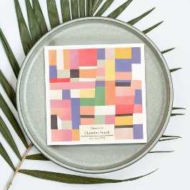 De moderne Schattigee Levendige Partij van de Kleu Servet