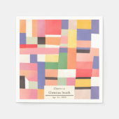 De moderne Schattigee Levendige Partij van de Kleu Servet (Voorkant)