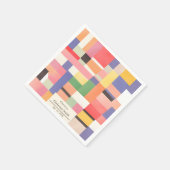 De moderne Schattigee Levendige Partij van de Kleu Servet (Hoek)