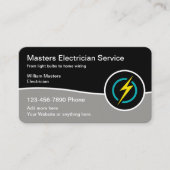 De moderne Sjabloon van de Dienst van de Elektrisc Visitekaartje (Voorkant)