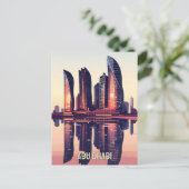 De moderne skyline van Abu Dhabi Briefkaart (Staand voorkant)