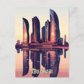 De moderne skyline van Abu Dhabi Briefkaart (Voorkant)