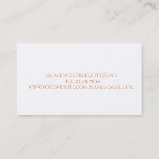 De Moderne Slag van de Borstel van de Waterverf, d Visitekaartje (Achterkant)