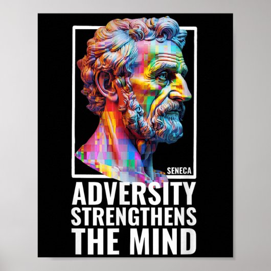 De moderne stoïcijnse filosofie citeert Seneca Phi Poster (Voorkant)