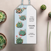 De moderne succulente cactus Baby shower Cadeaulabel