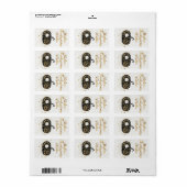 De moderne Thanksgiving wensen Etiket (Full Sheet)