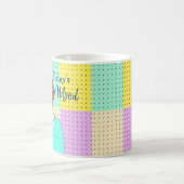 De moderne tijd, Retro Lady Holding Wine Koffiemok (Center)