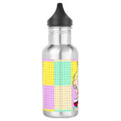 De moderne tijd, Retro Lady Holding Wine Waterfles (Links)