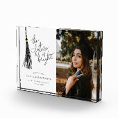 De moderne toekomst is helder Afstuderen wit aande Fotoblokken (Rechts)