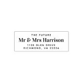 De moderne toekomst Mr. Mrs. Retouradres Zelfinktende Stempel (Design)