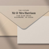 De moderne toekomst Mr. Mrs. Retouradres Zelfinktende Stempel
