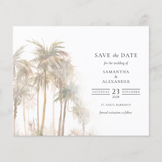 De moderne tropische bomen van de begroting sparen (Voorkant)