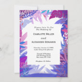 De moderne Tropische Waterverf van het huwelijk ve Kaart (Voorkant)