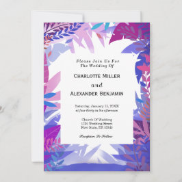 De moderne Tropische Waterverf van het huwelijk ve Kaart