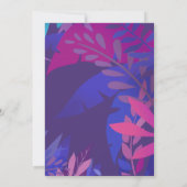 De moderne Tropische Waterverf van het huwelijk ve Kaart (Achterkant)