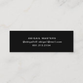 De moderne Typografie Afstuderen Naam Kaart Mini Visitekaartje (Achterkant)