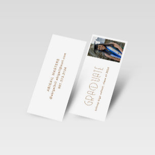 De moderne Typografie Afstuderen Naam Kaart Mini Visitekaartje