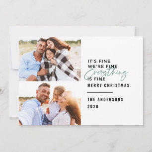 De moderne typografie is nog steeds thuis voor de  feestdagenkaart