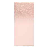 De moderne typografie laat roos goudprijslijst zie reclamekaart (Achterkant)