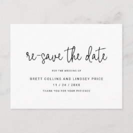 De moderne Typografie van het Manuscript Wedding r Aankondigingskaart