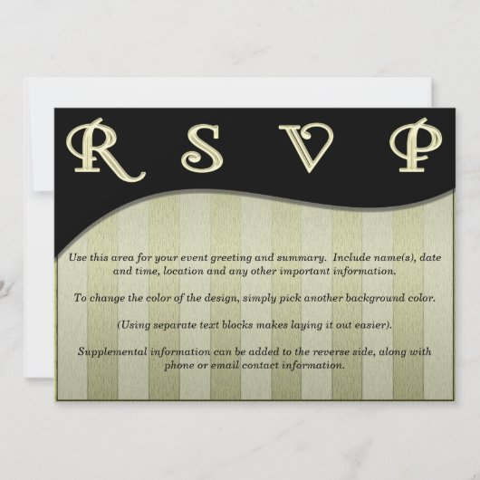 De moderne Uitnodiging van de Golf van het Ontwerp (Voorkant)