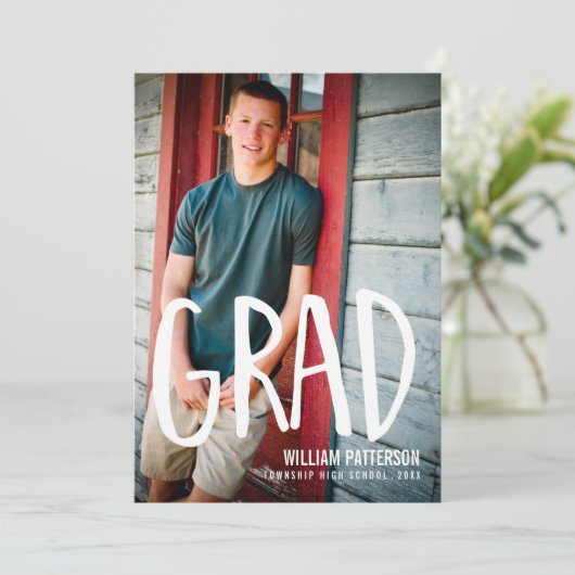 De moderne Uitnodiging van de Partij van de Gradua (Staand voorkant)