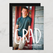 De moderne Uitnodiging van de Partij van de Gradua (Voorkant / Achterkant)