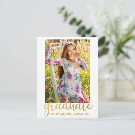 De moderne Uitnodiging van de Partij van de Gradua (Staand voorkant)