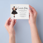 De Moderne Uitnodiging van de Partij van de Gradua Flyer (Hand)